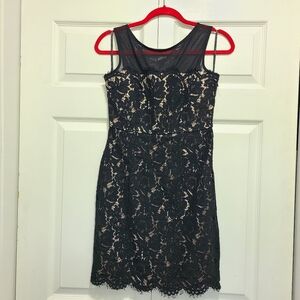 Lulus Black Sheath Cocktail Dress with Scoop Neck